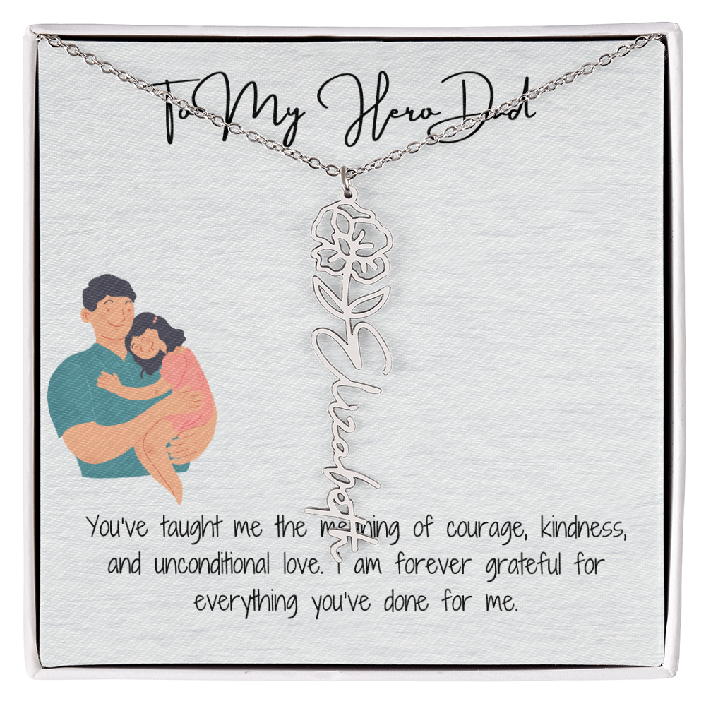 My Lifelong Hero Necklace