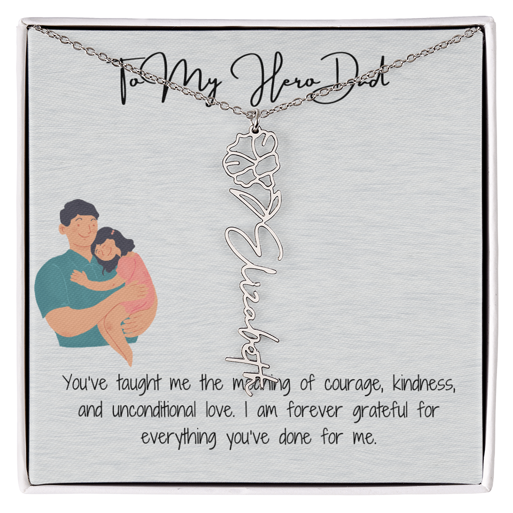 My Lifelong Hero Necklace