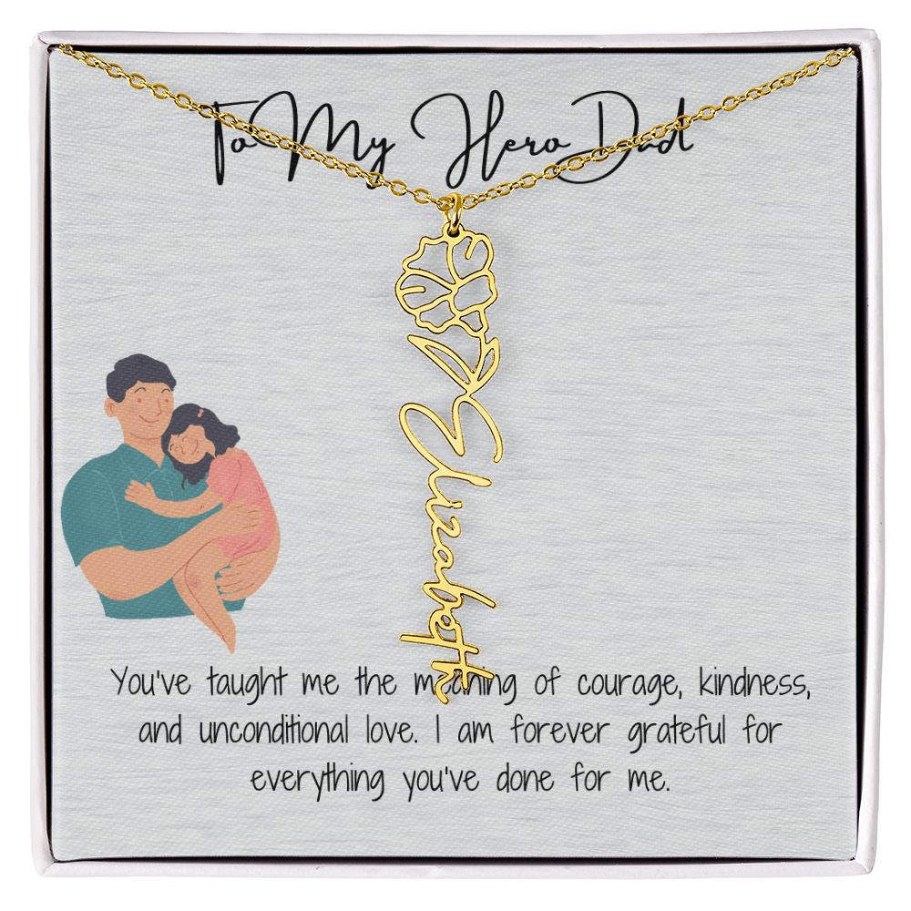 My Lifelong Hero Necklace