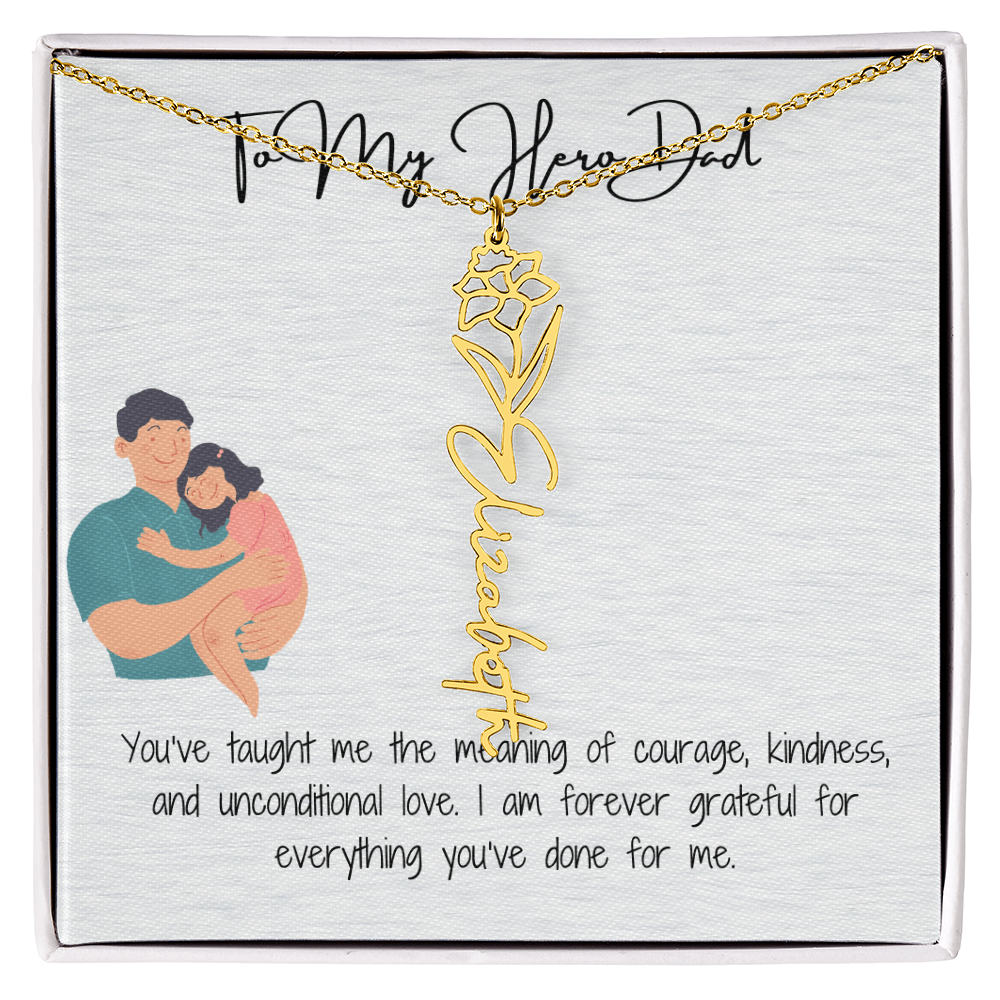 My Lifelong Hero Necklace