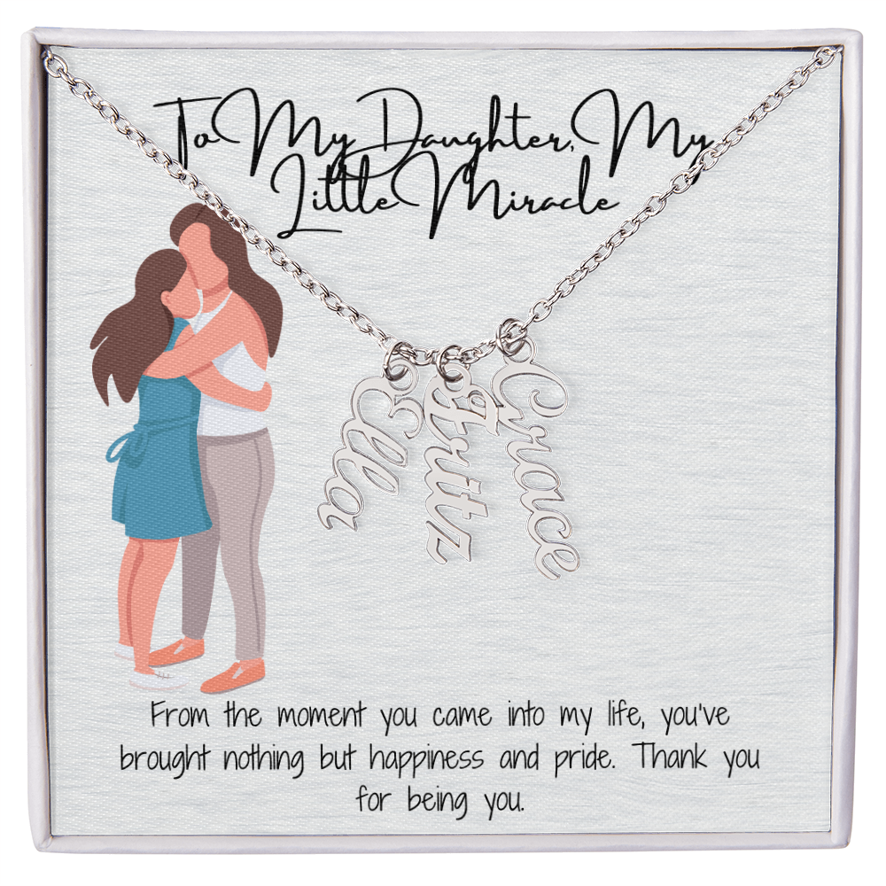 Personalized Multi-Name Necklace A Unique Gift for Your White Daughter