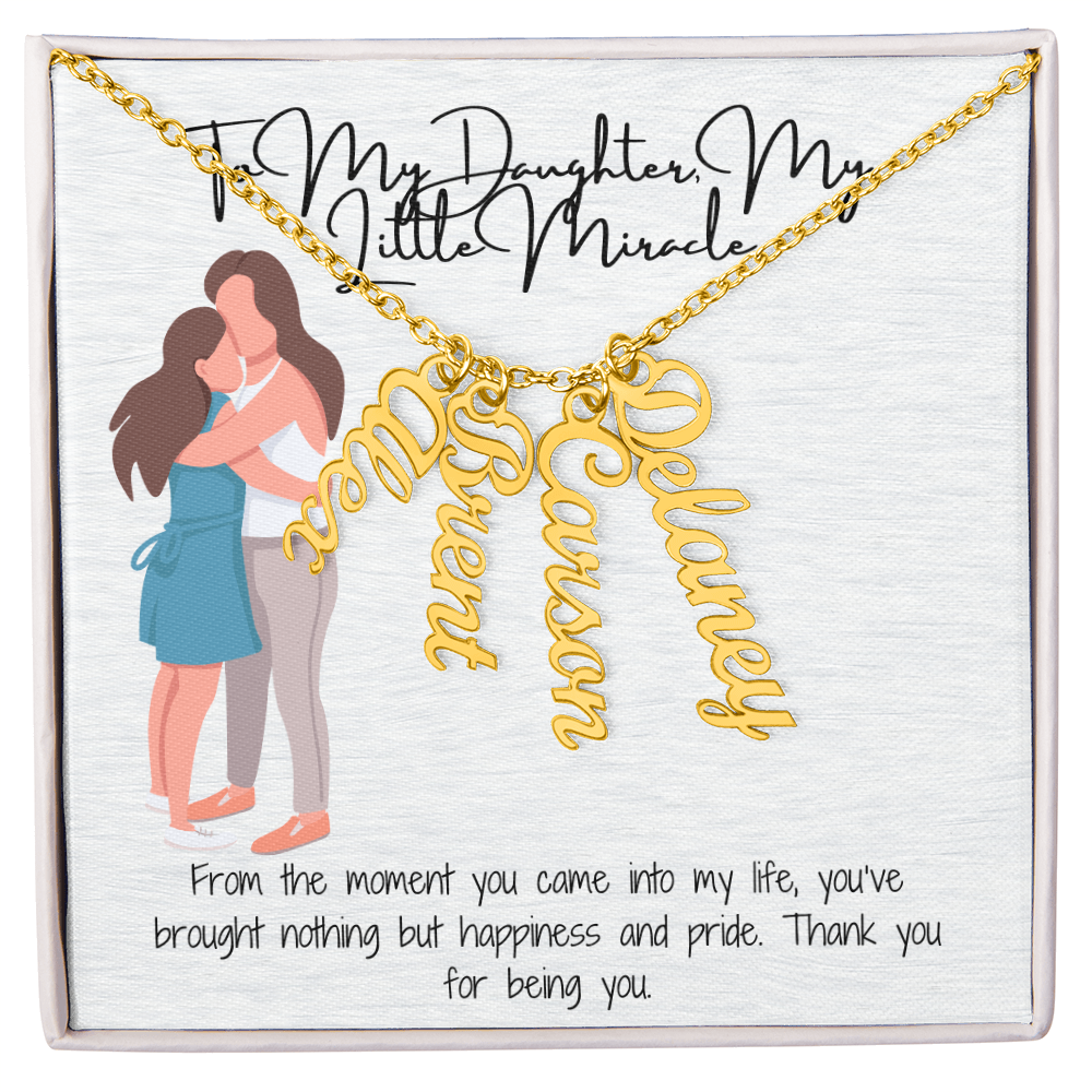Personalized Multi-Name Necklace A Unique Gift for Your White Daughter