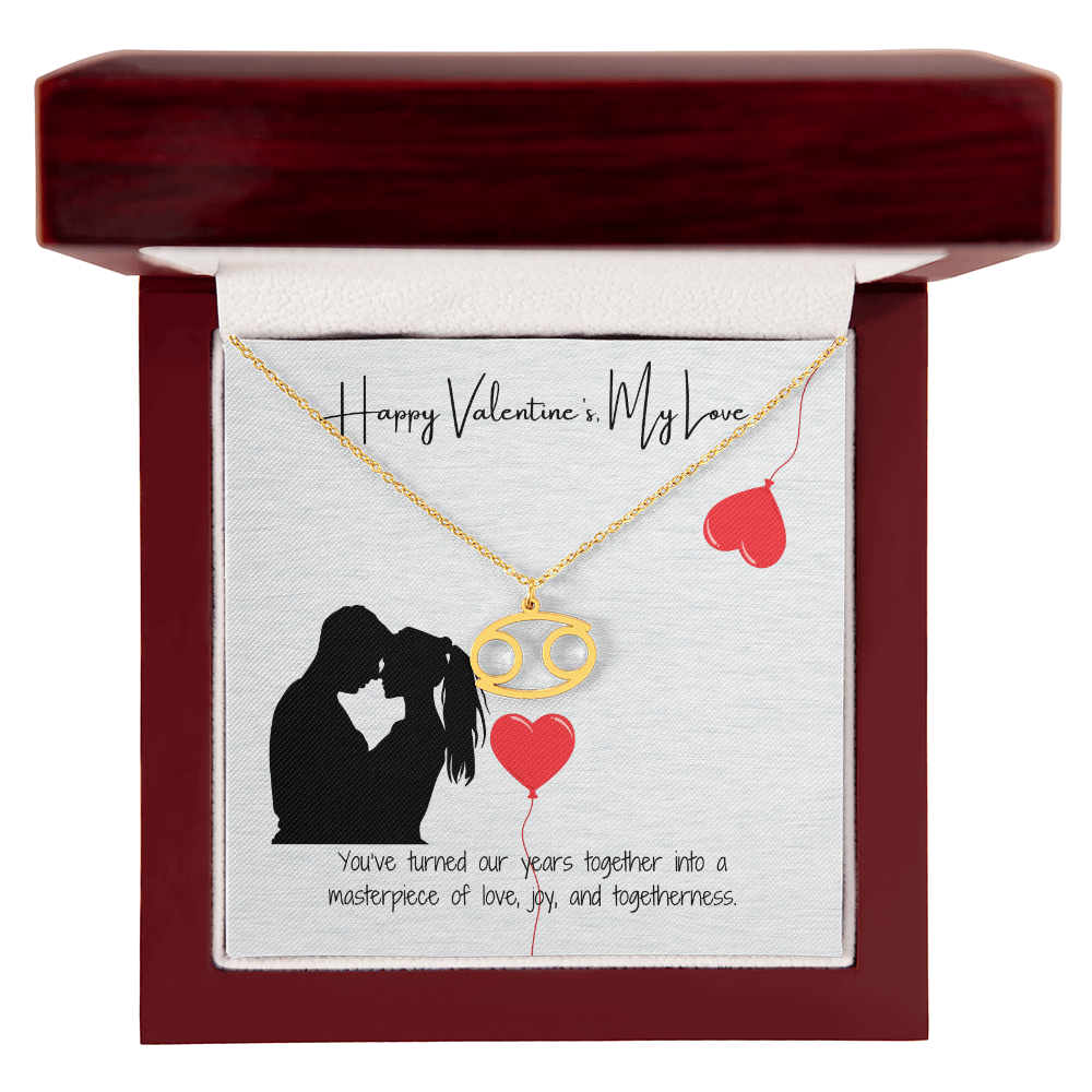 "My Love, Happy Valentine's Day" Elegant Pendant & Gift Card Set
