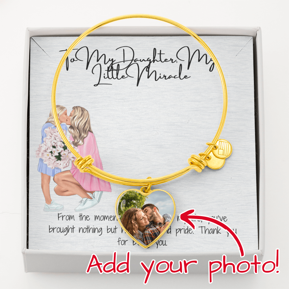 A Personalized Treasure Custom Luxury Heart Bangle