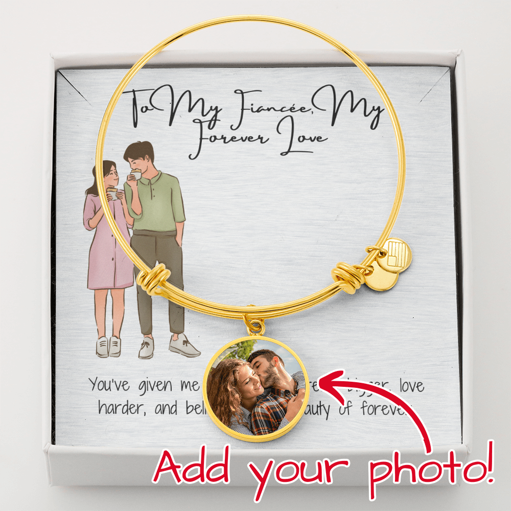 Forever Love Fiancée Circle Bangle