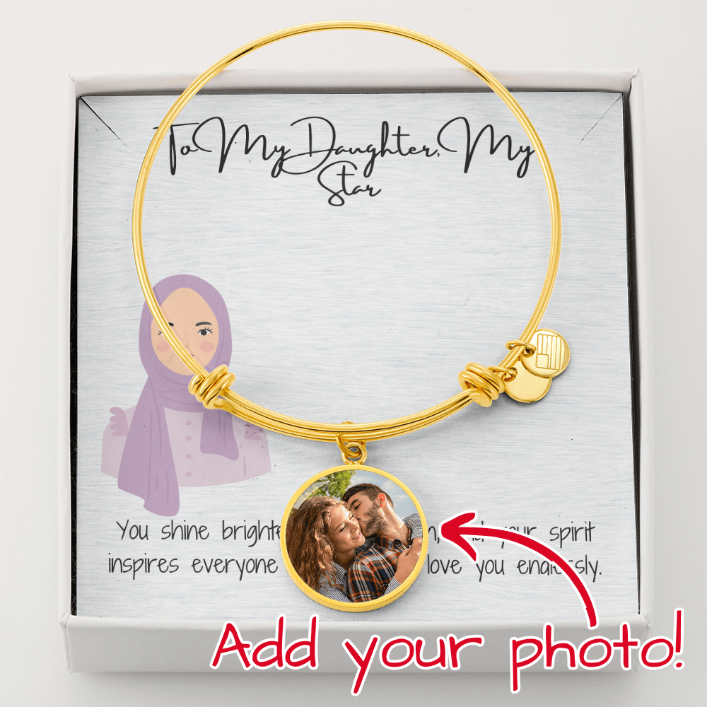 A Circle of Love & Faith Luxury Circle Bangle for My Hijabi Daughter
