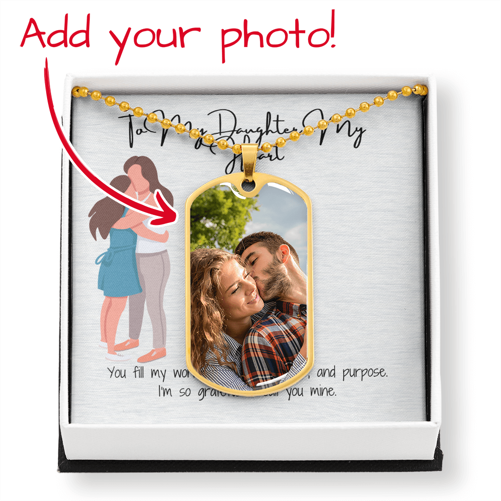 Custom Dog Tag Necklace A Unique Keepsake for Your White Daughter