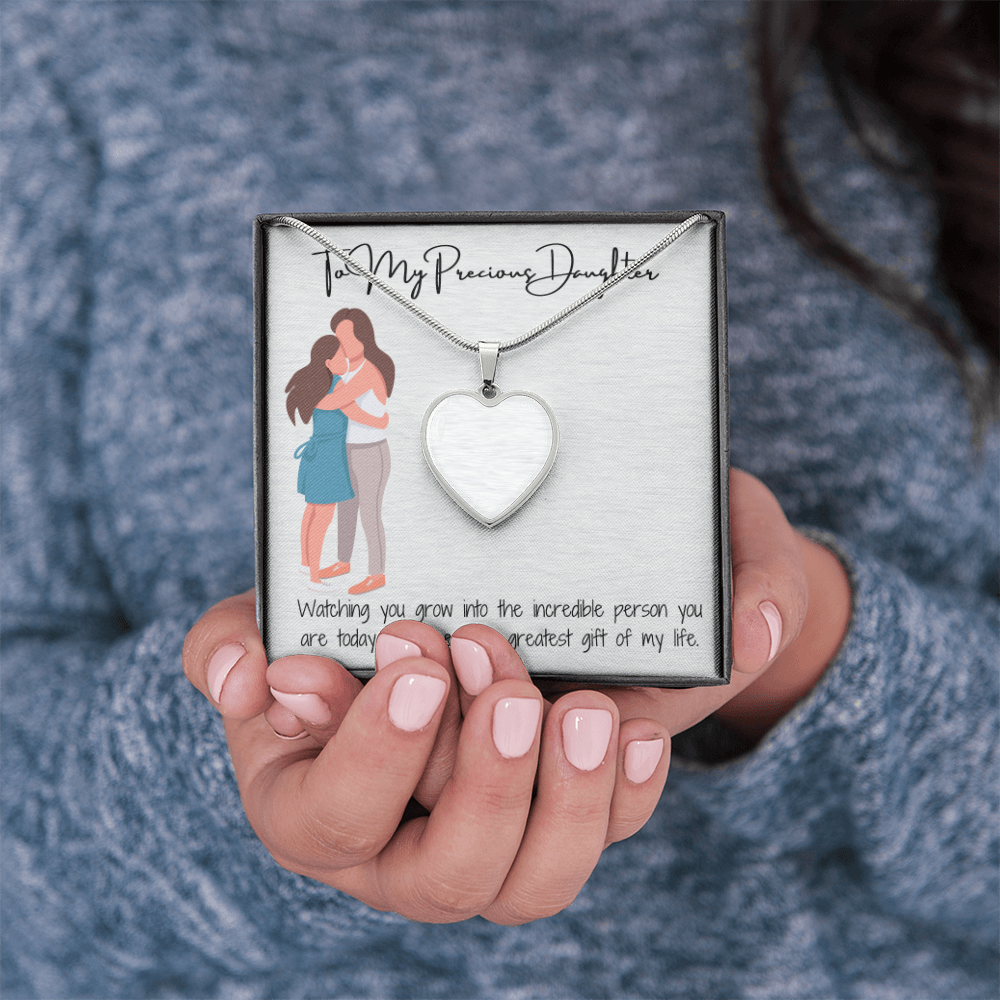 Heart Necklace with Custom Photo Upload