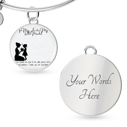 Role Model Auntie Pic Circle Bangle