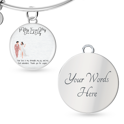 One and Only Fiancée Luxury Circle Bangle