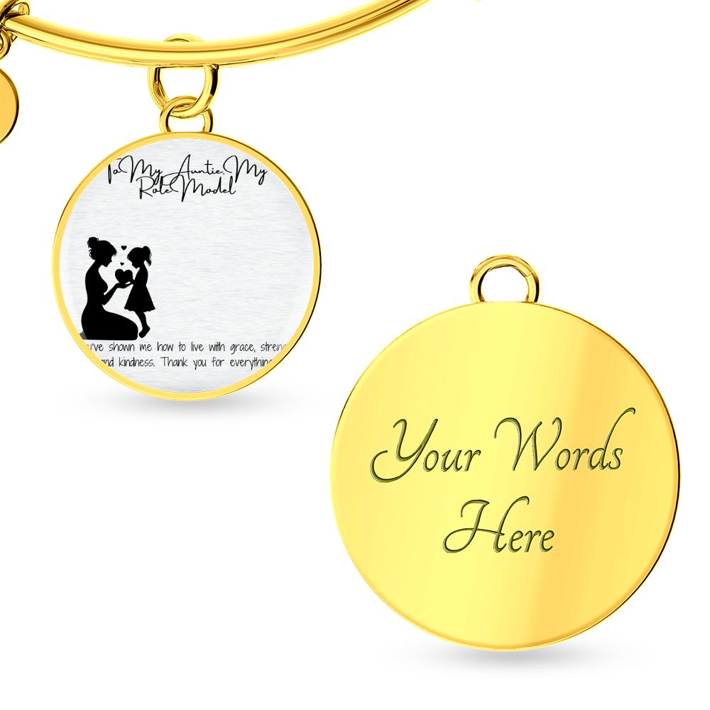 Role Model Auntie Pic Circle Bangle