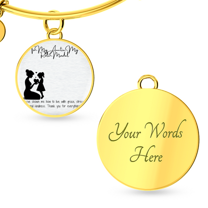 Role Model Auntie Pic Circle Bangle