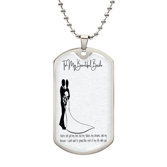 To the Bride, With Love Necklace
