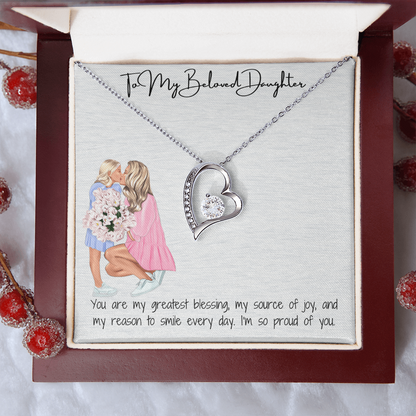 A Mother's Eternal Love  Forever Love Necklace for Daughter