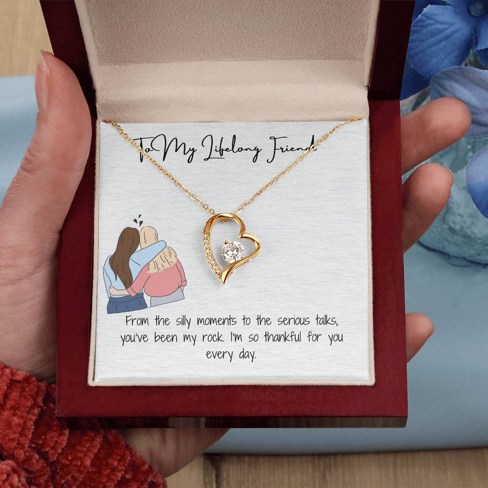 To my best friend Forever Love Necklace