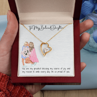 A Mother's Eternal Love  Forever Love Necklace for Daughter