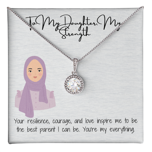 Guided by Faith, Inspired by Hope  Eternal Hope Necklace for My Hijabi Daughter