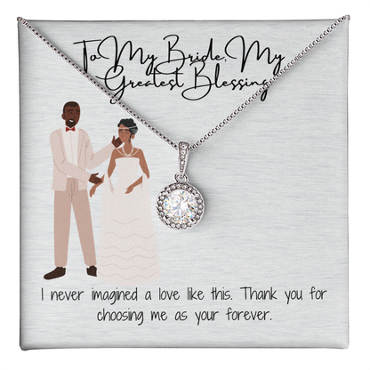 Forever bride necklace