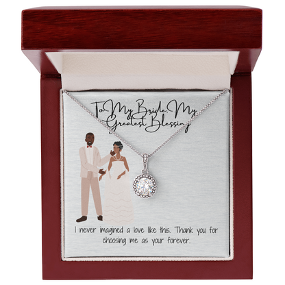 Forever bride necklace
