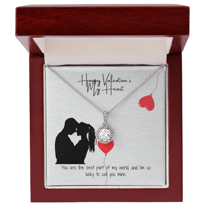 Love You Always  Valentine's Pendant with Message Card