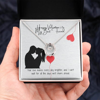 Heartfelt Valentine  Pendant & Card Gift Set