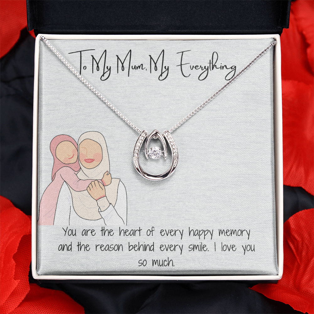 "Lucky in Love" Clover Necklace  A Charm of Fortune and Romanc