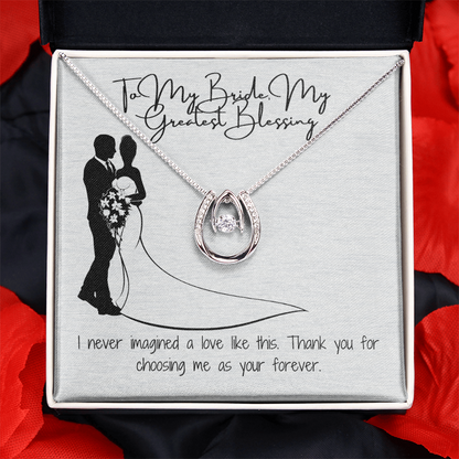 Forever bride necklace