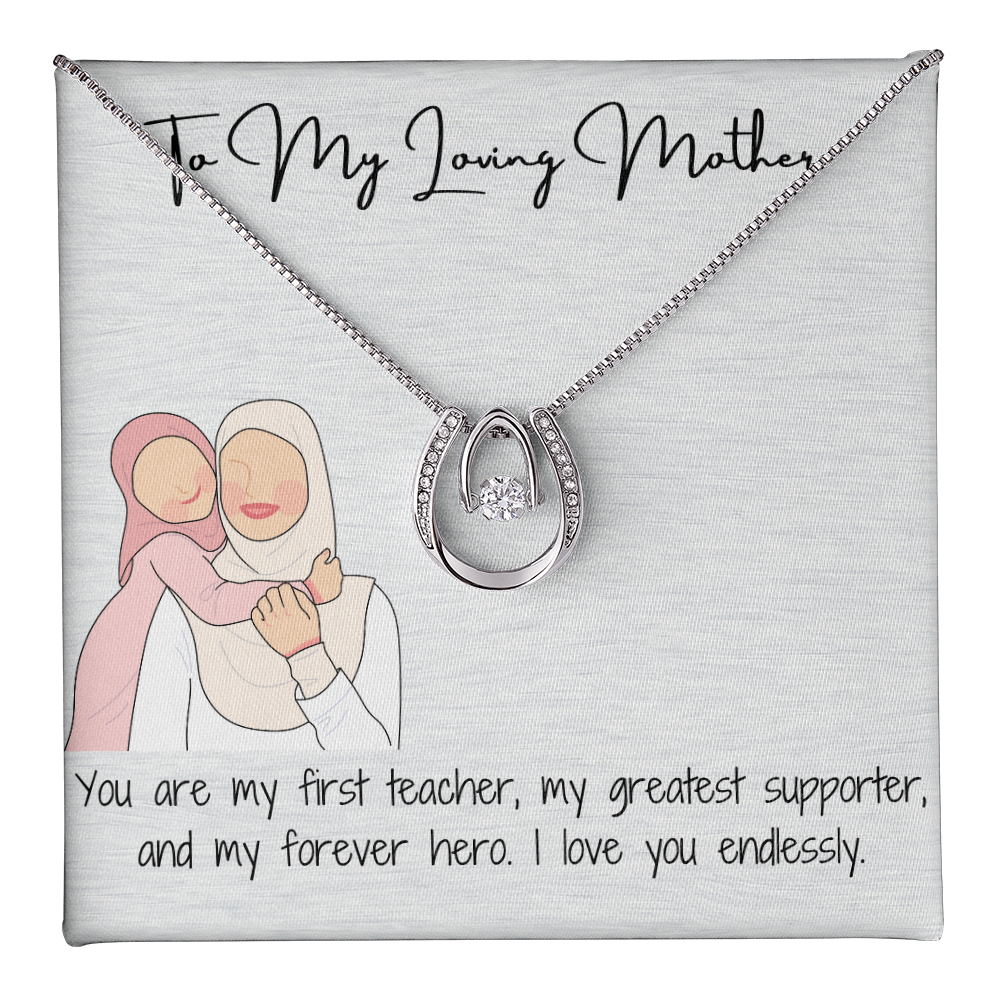 Lucky in Love Necklace  A Heartfelt Gift  To My Lovely Mom