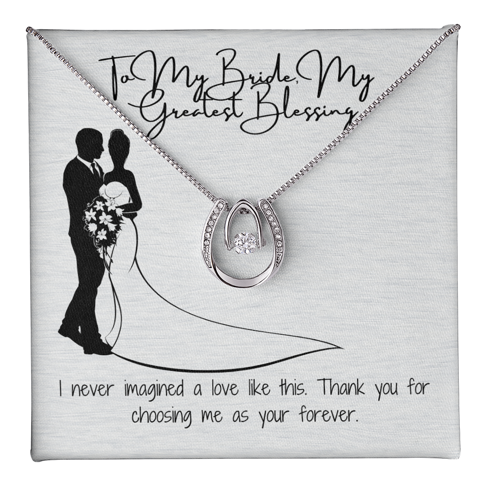 Forever bride necklace
