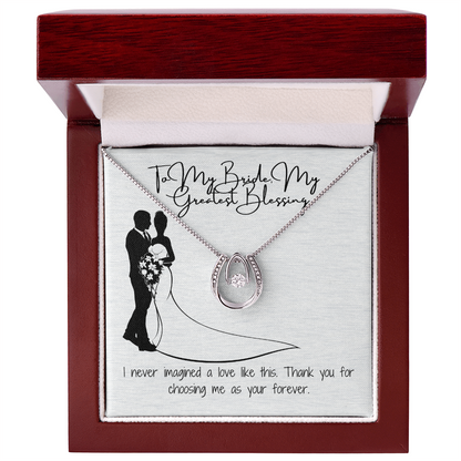 Forever bride necklace