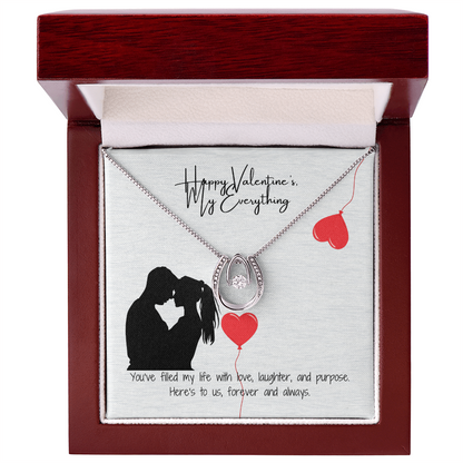 My Heart is Yours Pendant & Valentine Card Gift Set