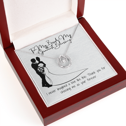 Forever bride necklace