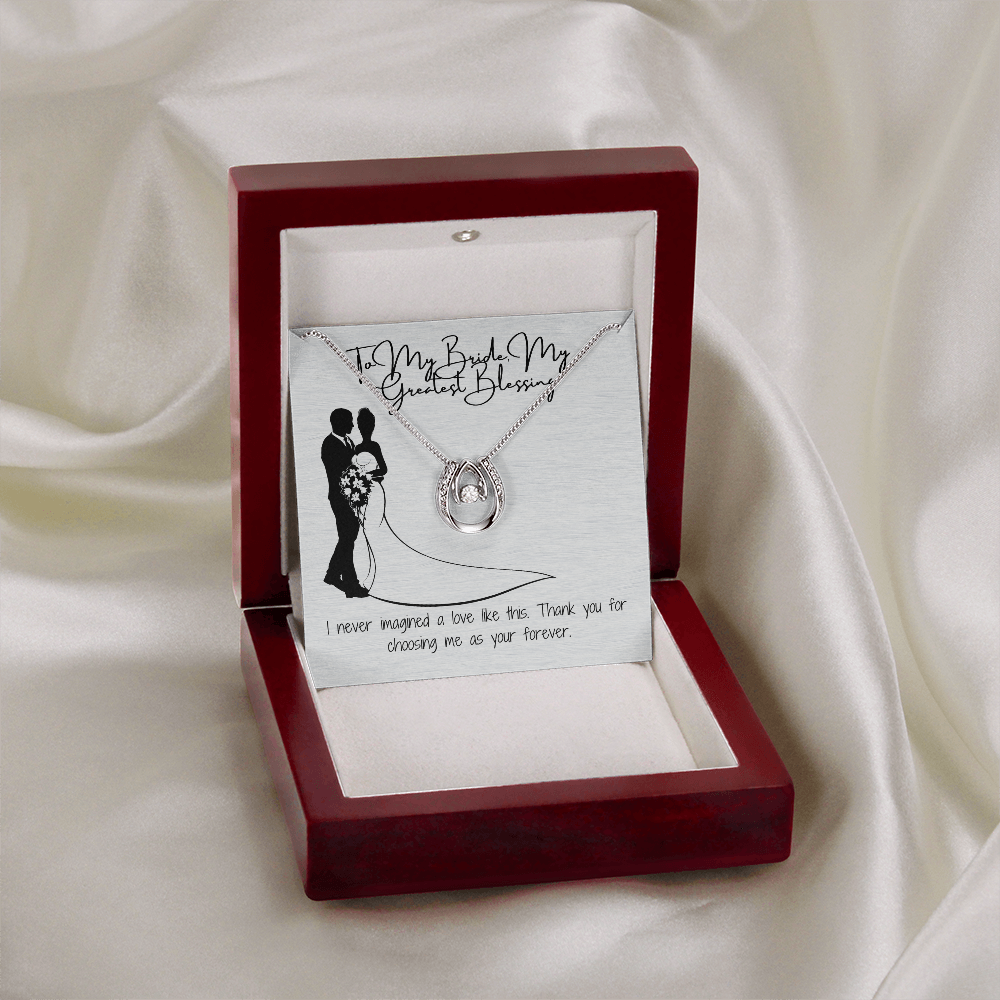 Forever bride necklace