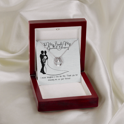Forever bride necklace