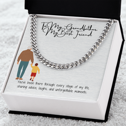 Cuban Link Chain "Strength & Legacy: To My Grandfather"