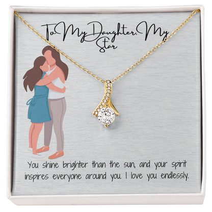 Timeless Elegance  Alluring Beauty Necklace (Yellow & White Gold)