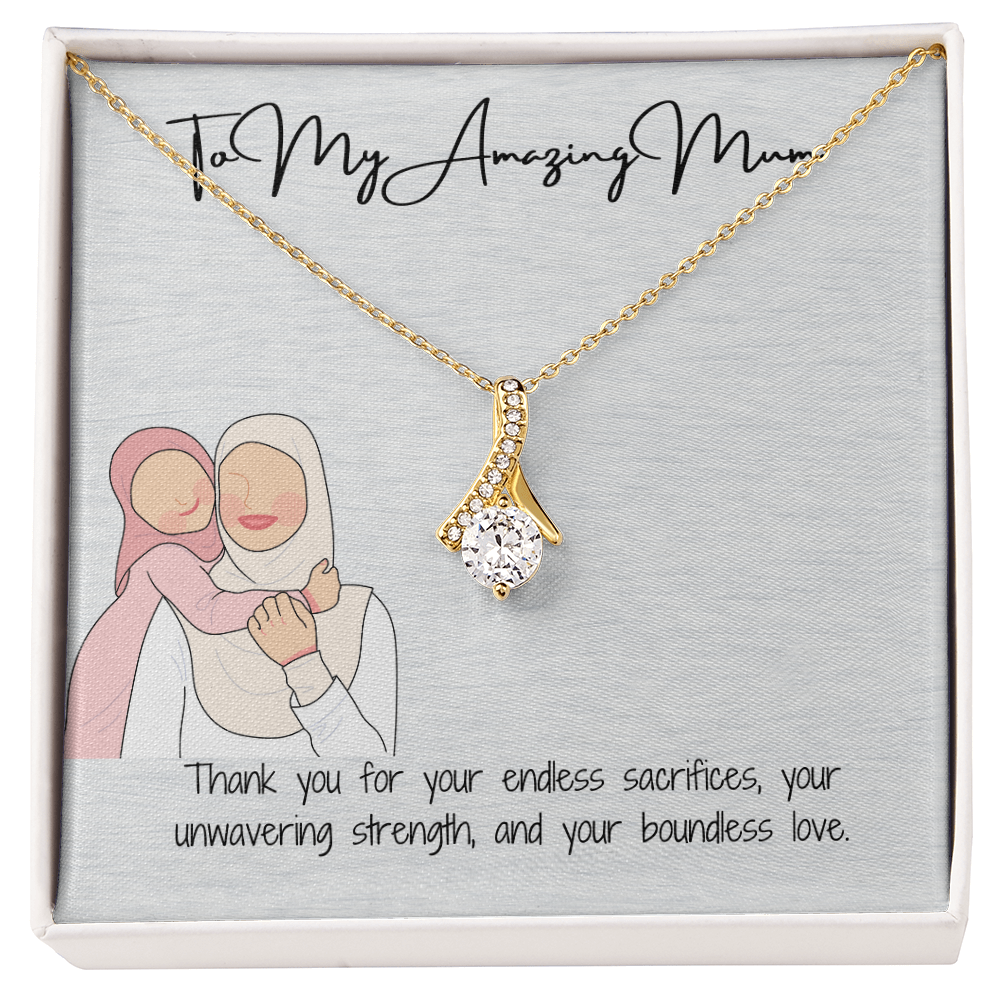 To My Lovely Mom  Alluring Beauty Necklace