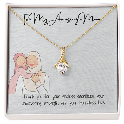 To My Lovely Mom  Alluring Beauty Necklace