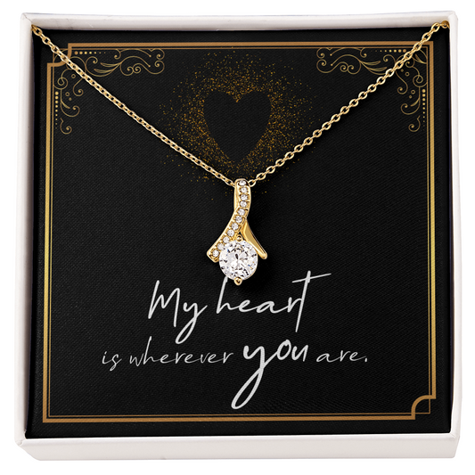 Alluring Beauty Necklace (Yellow & White Gold )
