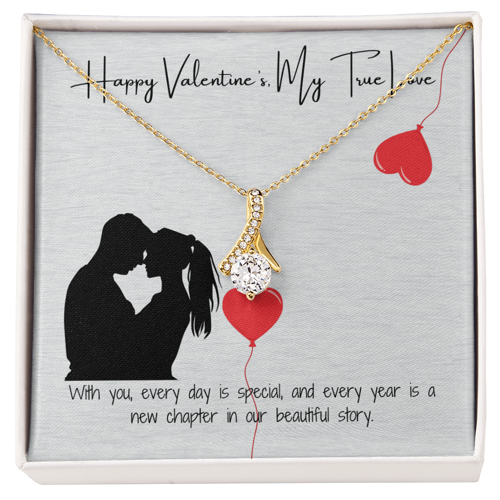 To My Love on Valentine's Day  Elegant Pendant Gift