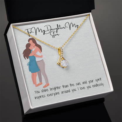 Timeless Elegance  Alluring Beauty Necklace (Yellow & White Gold)