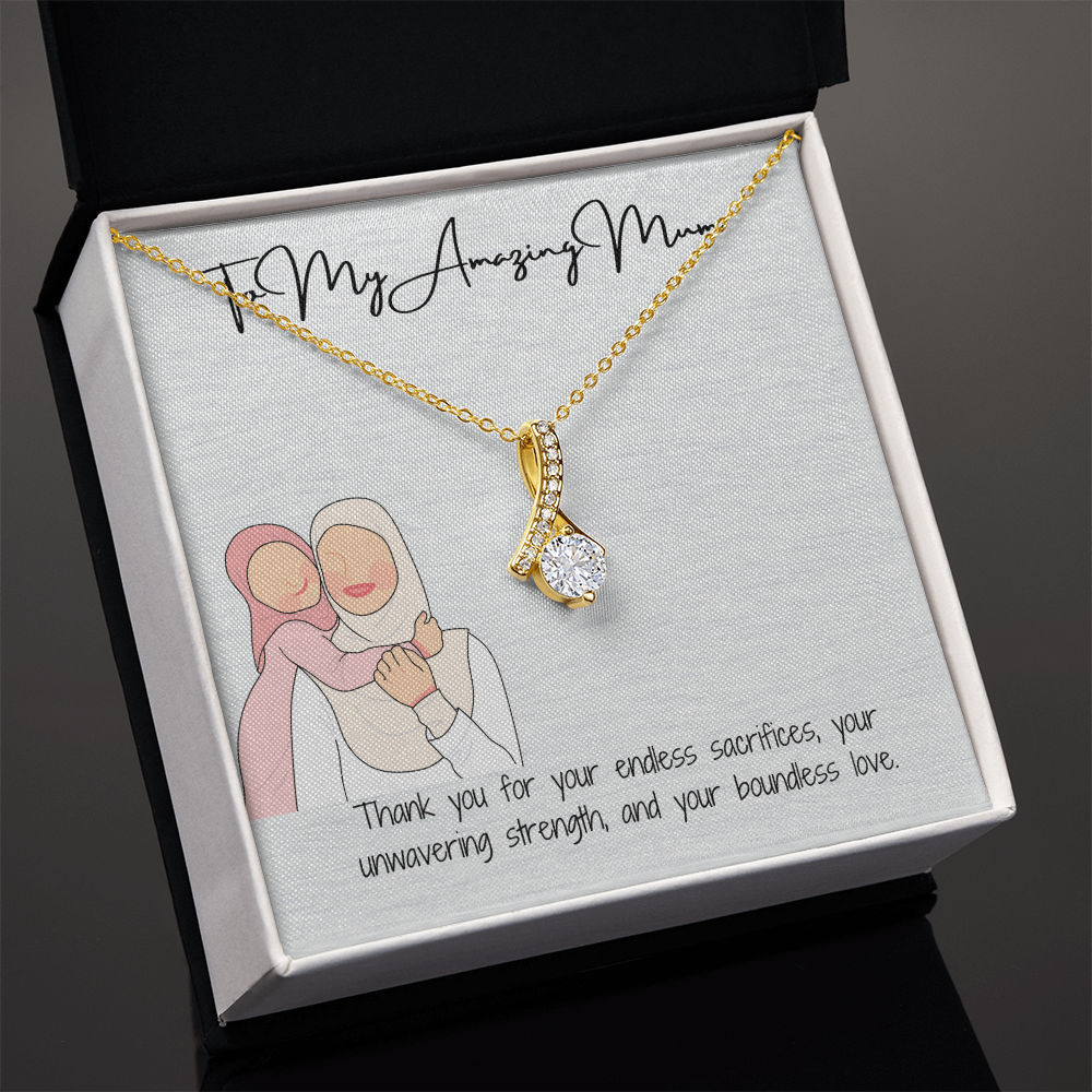 To My Lovely Mom  Alluring Beauty Necklace