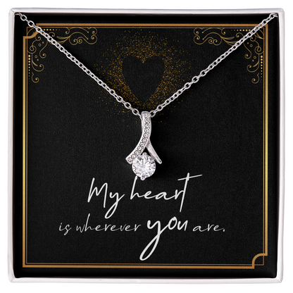 Alluring Beauty Necklace (Yellow & White Gold )