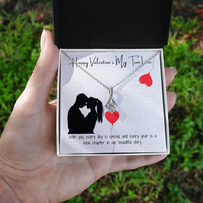 To My Love on Valentine's Day  Elegant Pendant Gift