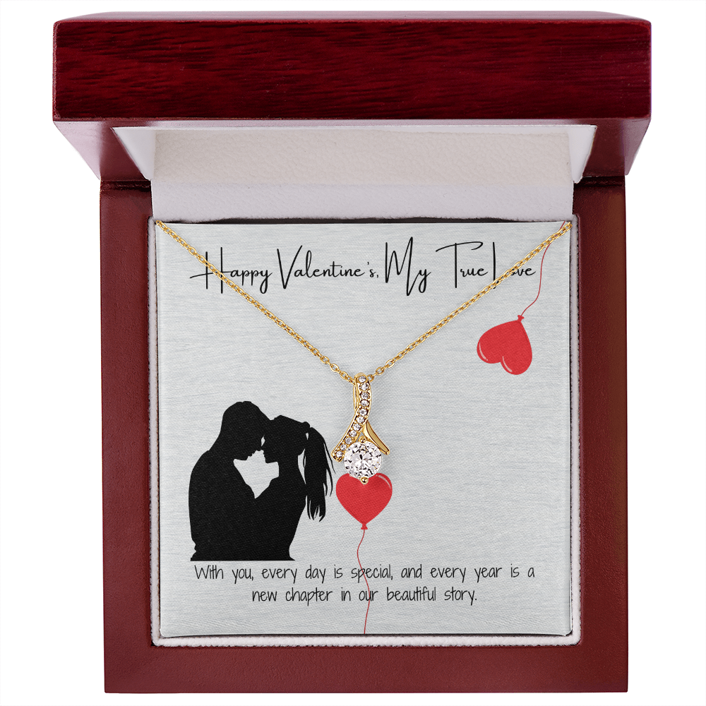 To My Love on Valentine's Day  Elegant Pendant Gift