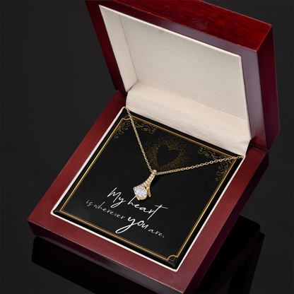 Alluring Beauty Necklace (Yellow & White Gold )
