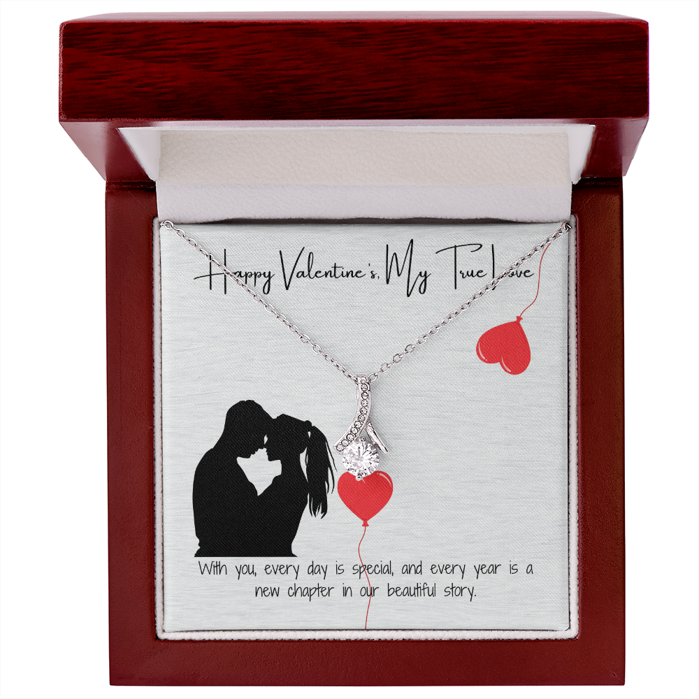 To My Love on Valentine's Day  Elegant Pendant Gift
