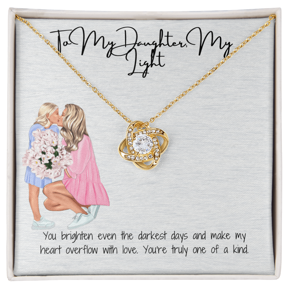 An Unbreakable Bond  Love Knot Necklace for Daughter