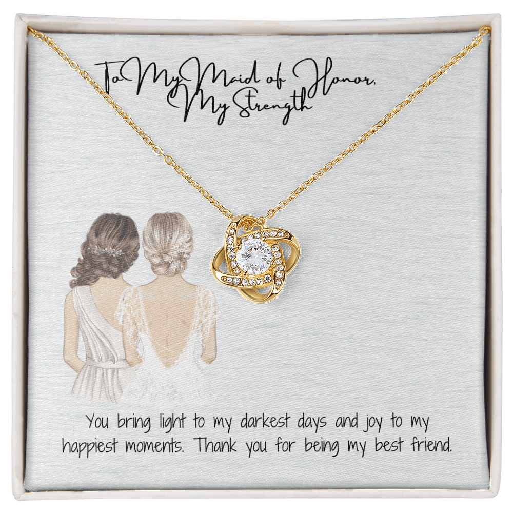 Strength Love Knot Necklace