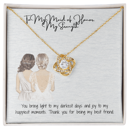 Strength Love Knot Necklace